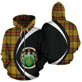 Morgan Of Wales Tartan Crest Zipper Hoodie - Circle Style