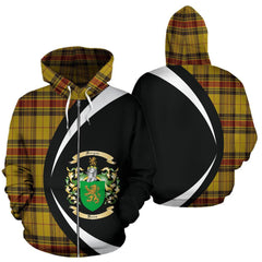 Morgan Of Wales Tartan Crest Zipper Hoodie - Circle Style
