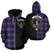 Dunlop Modern Tartan Crest Zipper Hoodie - Half Of Me Style
