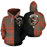 MacDougall Ancient Tartan Crest Zipper Hoodie - Half Of Me Style