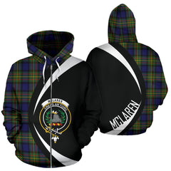 McLaren Modern Tartan Crest Zipper Hoodie - Circle Style