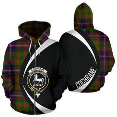 Cochrane Modern Tartan Crest Zipper Hoodie - Circle Style