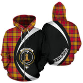 Scrymgeour Tartan Crest Zipper Hoodie - Circle Style