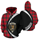 Drummond Modern Tartan Crest Zipper Hoodie - Circle Style