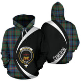 Cameron of Erracht Ancient Tartan Crest Hoodie - Circle Style