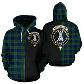 MacCallum Tartan Crest Zipper Hoodie - Half Of Me Style