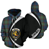 Nicolson Hunting Ancient Tartan Crest Zipper Hoodie - Circle Style