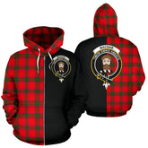 MacNab Modern Tartan Crest Zipper Hoodie - Half Of Me Style