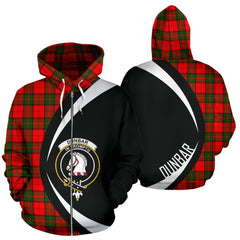 Dunbar Modern Tartan Crest Zipper Hoodie - Circle Style