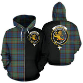 Nicolson Hunting Ancient Tartan Crest Zipper Hoodie - Half Of Me Style