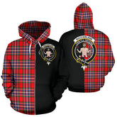 MacFarlane Modern Tartan Crest Zipper Hoodie - Half Of Me Style