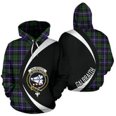 Galbraith Modern Tartan Crest Hoodie - Circle Style
