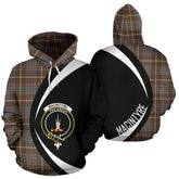 MacIntyre Hunting Weathered Tartan Crest Hoodie - Circle Style