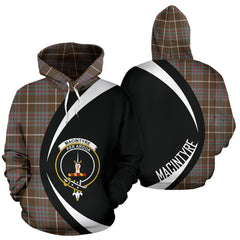 MacIntyre Hunting Weathered Tartan Crest Hoodie - Circle Style