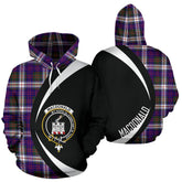 MacDonald Dress Modern Tartan Crest Hoodie - Circle Style