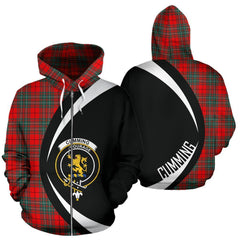Cumming Modern Tartan Crest Zipper Hoodie - Circle Style