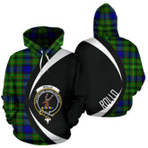 Rollo Modern Tartan Crest Hoodie - Circle Style
