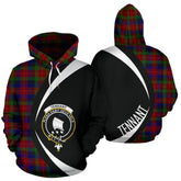 Tennant Tartan Crest Hoodie - Circle Style