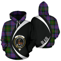 Blair Modern Tartan Crest Hoodie - Circle Style