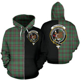 MacKinnon Hunting Ancient Tartan Crest Zipper Hoodie - Half Of Me Style