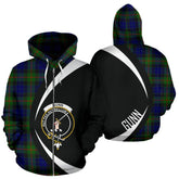 Gunn Modern Tartan Crest Zipper Hoodie - Circle Style