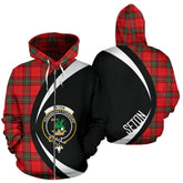 Seton Modern Tartan Crest Zipper Hoodie - Circle Style