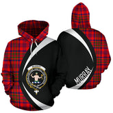 Murray of Tulloch Modern Tartan Crest Hoodie - Circle Style