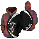 MacRae Ancient Tartan Crests Zipper Hoodie - Circle Style