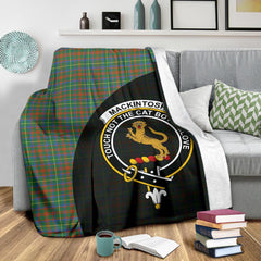 MacKintosh Hunting Ancient Tartan Crest Blanket Wave Style