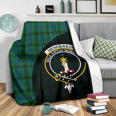 Henderson Ancient Tartan Crest Blanket Wave Style