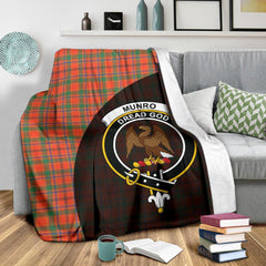 Munro Ancient Tartan Crest Blanket Wave Style