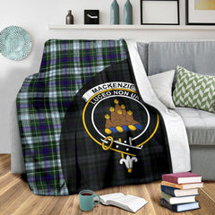 MacKenzie Dress Tartan Crest Blanket Wave Style