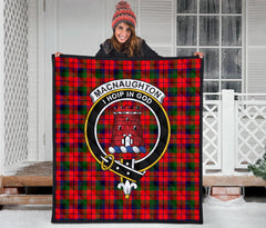 MacNaughton (MacNaughten) Tartan Crest Quilt - SP