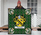 McCarley Tartan Crest Premium Quilt - Gold Thistle Style SP