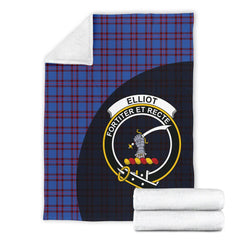 Elliot Modern Tartan Crest Blanket - 3 Sizes