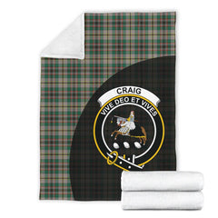Craig Ancient Tartan Crest Blanket Wave Style