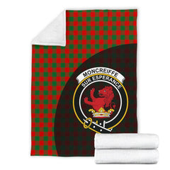Moncrieffe Tartan Crest Blanket Wave Style