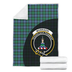 Morrison Ancient Tartan Crest Blanket Wave Style