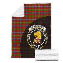 Forrester Tartan Crest Blanket Wave Style