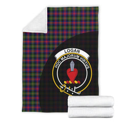 Logan Modern Tartan Crest Blanket Wave Style