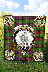 McCrindle Tartan Crest Premium Quilt - Gold Thistle Style SP