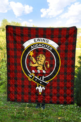Ewing Tartan Crest Quilt - SP
