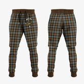 Gordon Weathered Tartan Crest Jogger Sweatpants