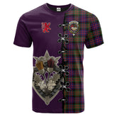 MacDonald Modern Tartan T-shirt - Lion Rampant And Celtic Thistle Style