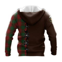 MacFie Tartan Hoodie - Lion Rampant And Celtic Thistle Style