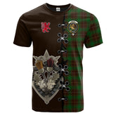 MacFie Hunting Tartan T-shirt - Lion Rampant And Celtic Thistle Style