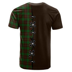 MacFie Hunting Tartan T-shirt - Lion Rampant And Celtic Thistle Style