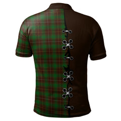 MacFie Hunting Tartan Polo Shirt - Lion Rampant And Celtic Thistle Style