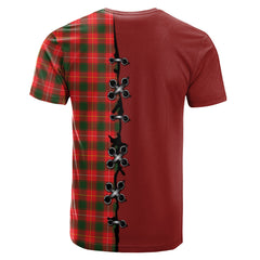 MacFie Modern Tartan T-shirt - Lion Rampant And Celtic Thistle Style
