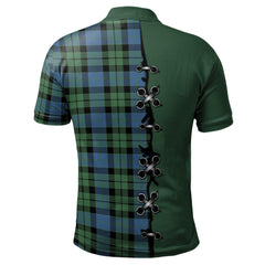 MacKay Ancient Tartan Polo Shirt - Lion Rampant And Celtic Thistle Style